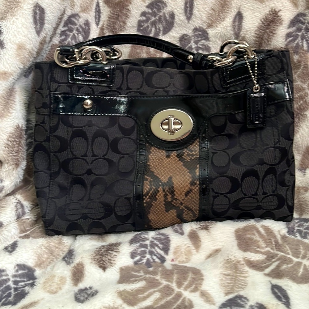 Black coach bag